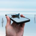 3d,Smartphone,Pop,Out,Effect,Which,Contains,Fishing,Boat,On